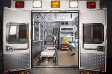 Interior de uma ambulância