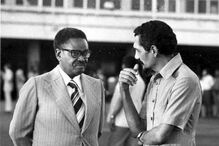 Luicio Lara com Agostinho Neto em Luanda, em 1978