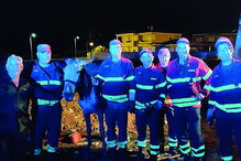 Bombeiros salvam burro preso em vala na EN125 em Lagos