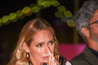 Fernanda Serrano chora com imagens de Pedro Lima