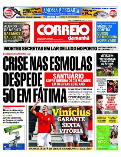 Capa de quinta-feira, 03 de setembro de 2020