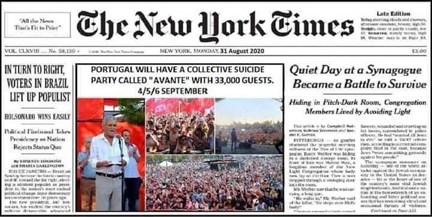 SIC divulga capa falsa do The New York Times no Jornal da Noite - Tv Media  - Correio da Manhã