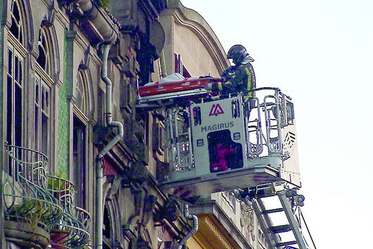 Fogo em prédio causou um morto 