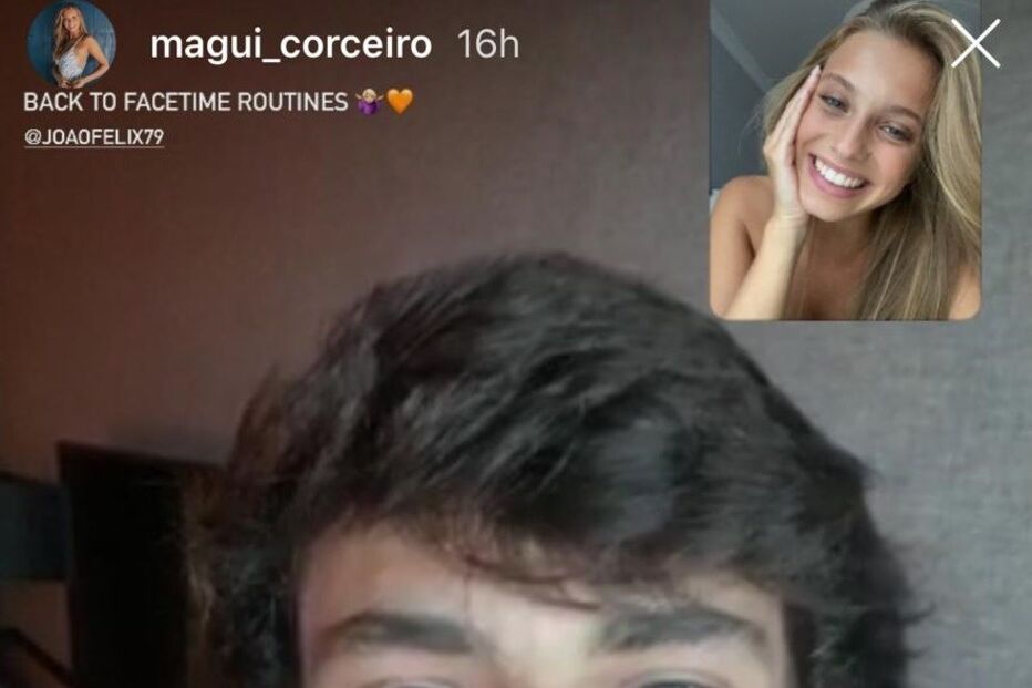 João Félix e Margarida Corceiro mostram-se em vídeochamada