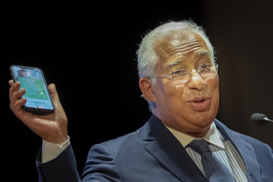 António Costa na apresentação da App StayAway