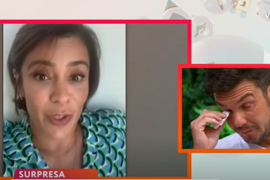 Rita Ferro Rodrigues surpreende o marido 'Ben' no 'Você na TV'