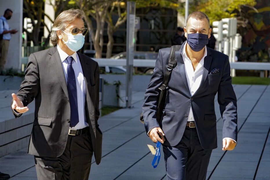 Aníbal Pinto à saída do tribunal