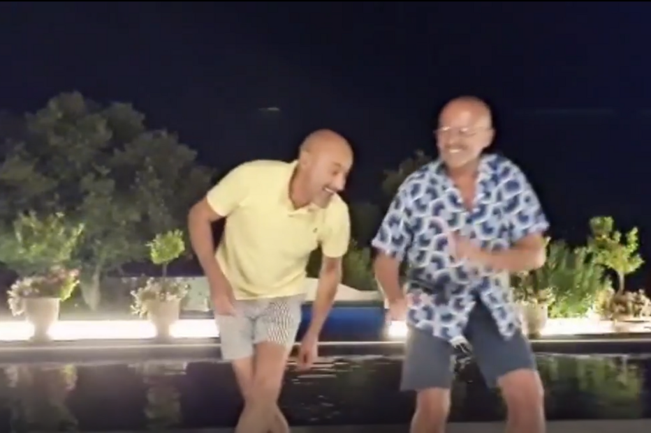 Goucha e o marido Rui Oliveira