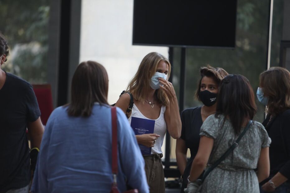 Anna Westerlund na homenagem ao marido	