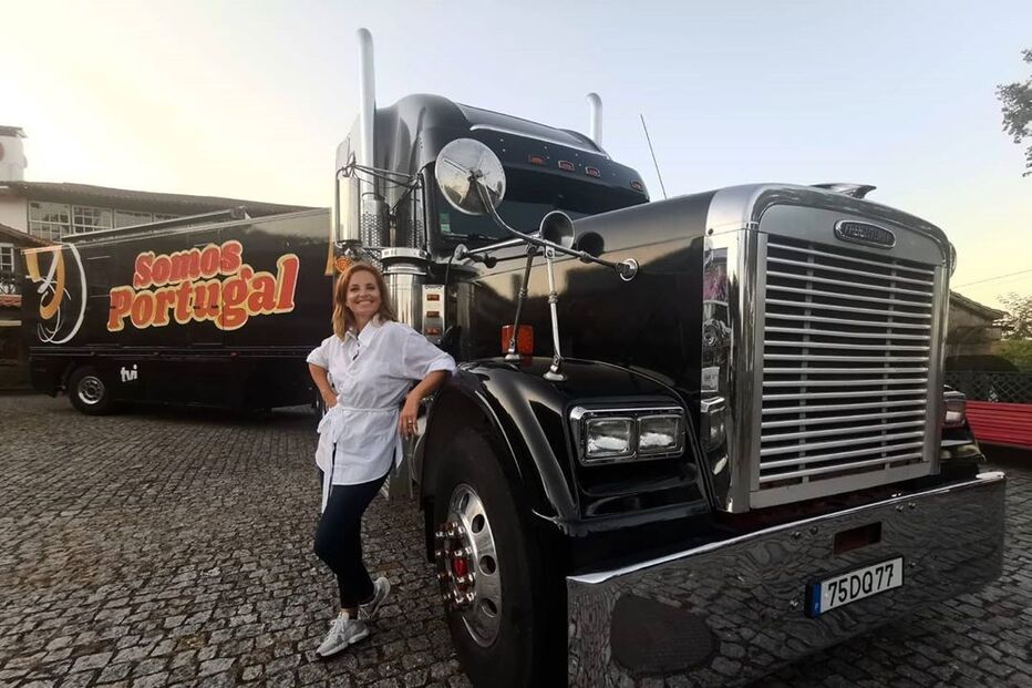 Cristina Ferreira com o 'Camião do Ben'