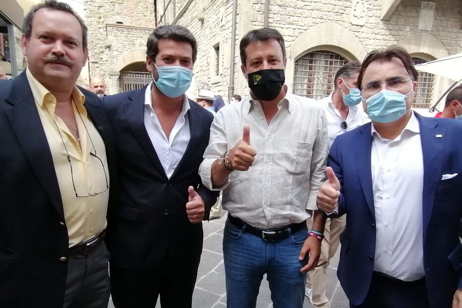 André Ventura e Salvini juntos em Itália