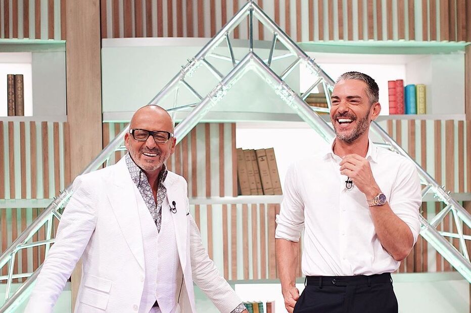 Cláudio Ramos e Manuel Luís Goucha no 'Você na TV'