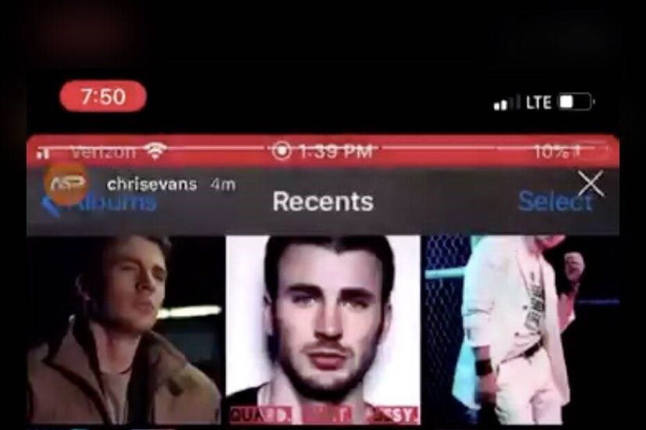 Ator Chris Evans mostrou acidentalmente foto do pénis
