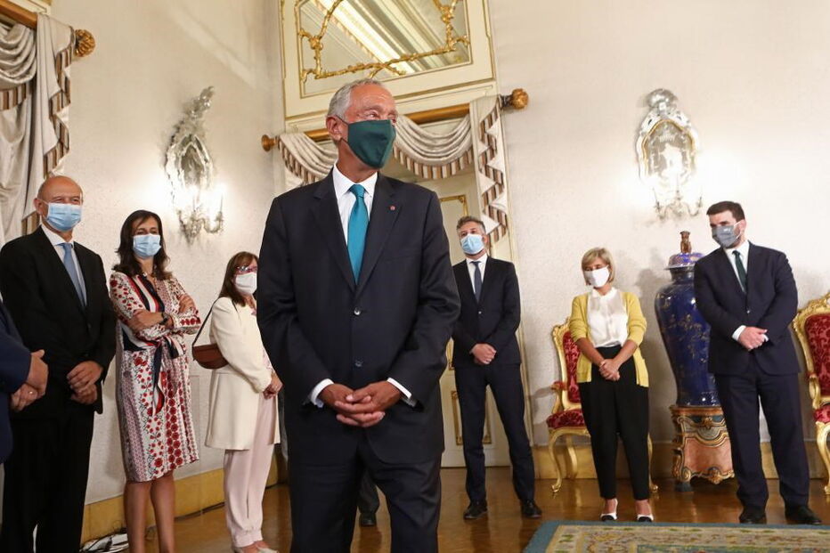 Presidente da República, Marcelo Rebelo de Sousa, durante a cerimónia de tomada de posse dos novos secretários de Estado do XXII Governo 