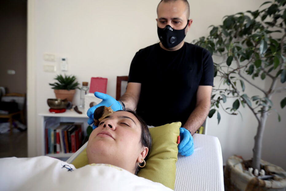 tratamento facial, caracoletas, Amã, Jordânia