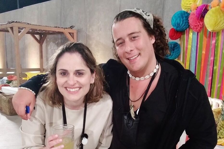 André Filipe com Diana na casa do 'Big Brother'