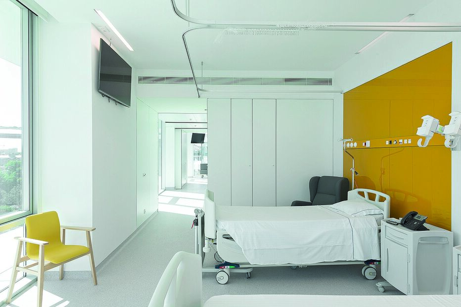 Edifício à beira Tejo tem 213 camas de internamento geral: 71 quartos duplos e 71 individuais