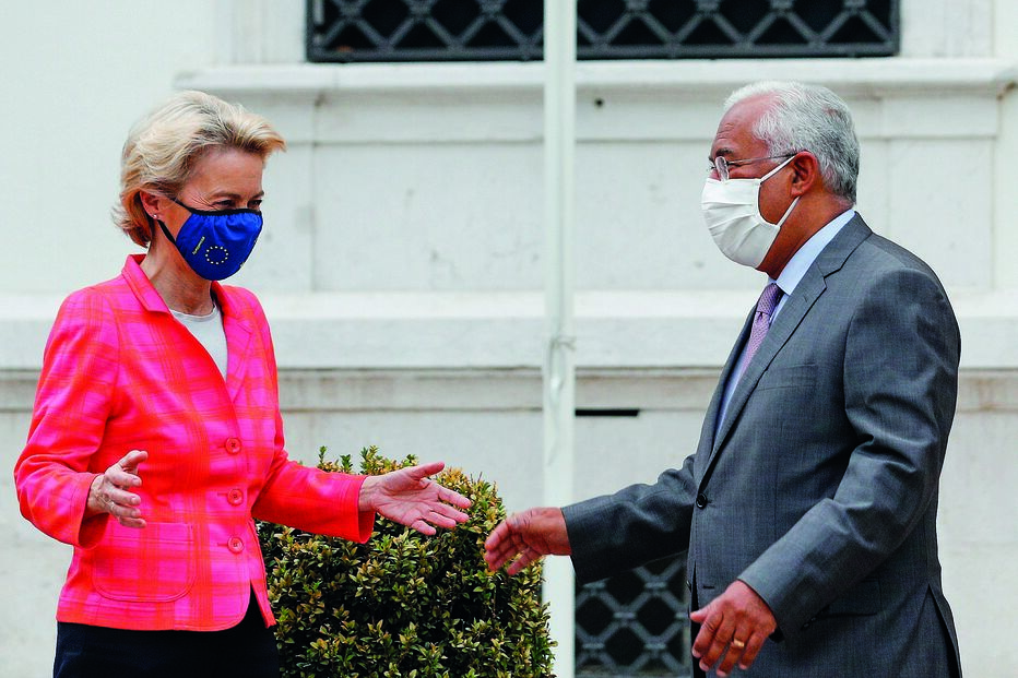 Ursula von der Leyen com António Costa