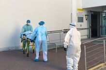 Doentes com Covid-19 no Hospital das Forças Armadas, em Lisboa