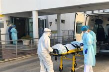 Doentes com Covid-19 no Hospital das Forças Armadas, em Lisboa