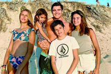 Anna Westerlund e Pedro Lima com os filhos