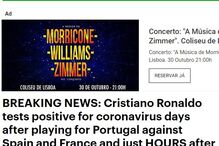 Cristiano Ronaldo em destaque na imprensa mundial