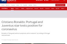 Cristiano Ronaldo em destaque na imprensa mundial