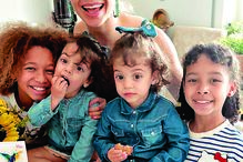 Luciana Abreu com as quatro filhas, Lyonce, Lyannii, Amoor e Valentine