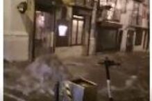 Inundações devido à depressão Bárbara