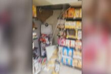 Supermercado nas Olaias ficou inundado