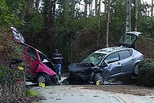Colisão ocorreu em Chorente, no sábado