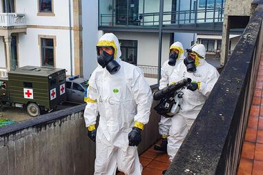 Exército Português inicia missão de descontaminação em Paços de Ferreira