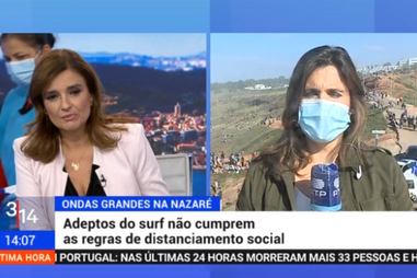 Empregada da limpeza interrompe noticiário da RTP 