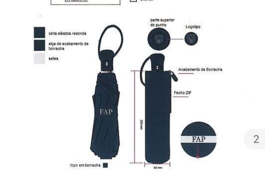 Guarda-chuva custa 12 euros