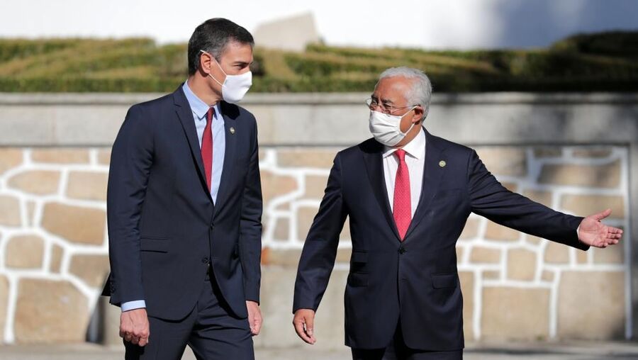  António Costa com o presidente do governo de Espanha, Pedro Sánchez
