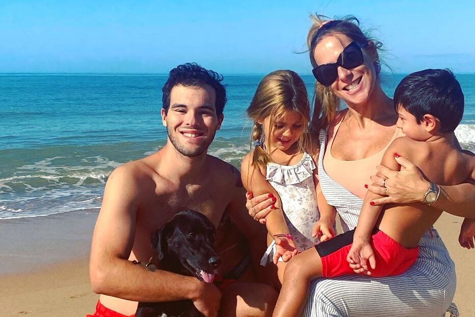 Joana Amaral Dias com a família