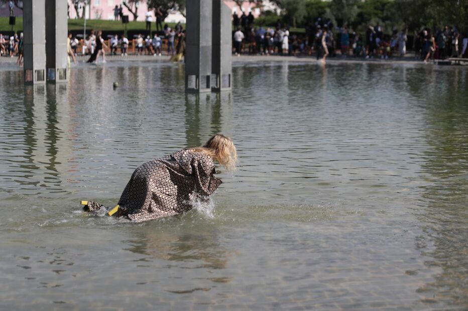 Nuno Baltazar levou bastidores para a 'passerelle' na Moda Lisboa