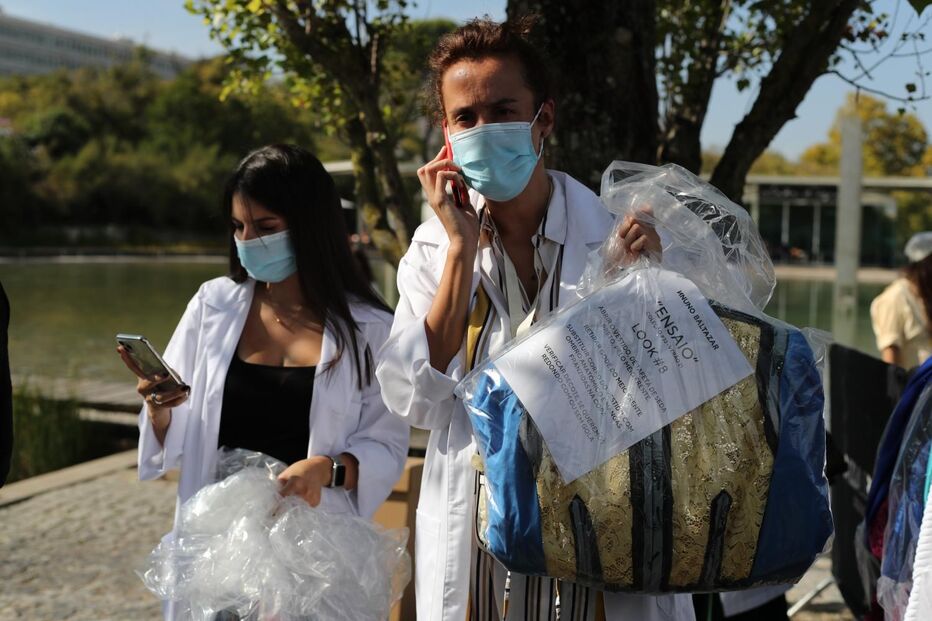 Nuno Baltazar levou bastidores para a 'passerelle' na Moda Lisboa
