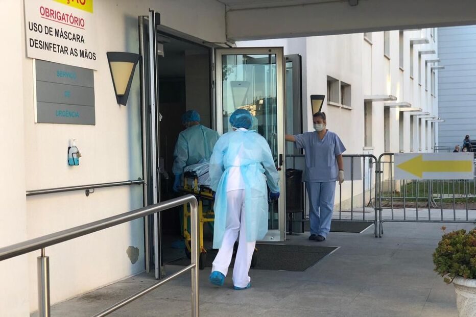 Doentes com Covid-19 no Hospital das Forças Armadas, em Lisboa