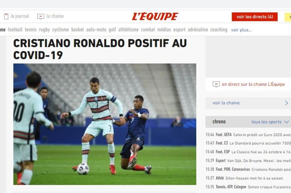 Cristiano Ronaldo em destaque na imprensa mundial	