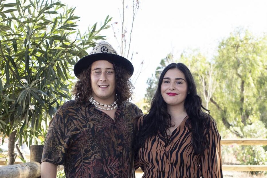 André Filipe com a namorada, Margarida