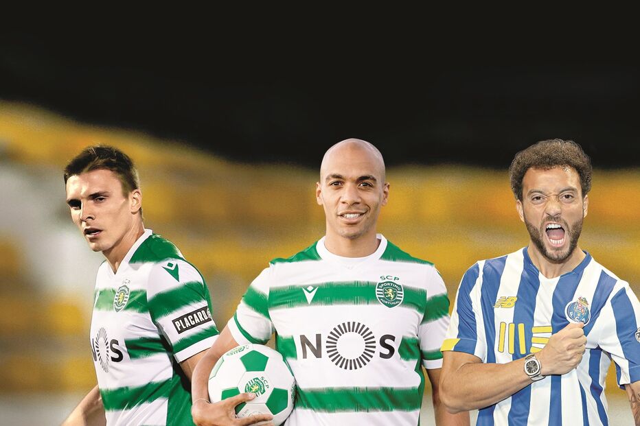 Palhinha, João Mário e Felipe Anderson