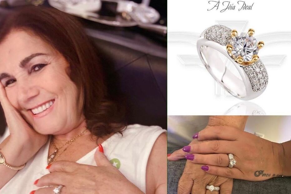 Dolores com o anel desenhado pela filha Elma.jpg