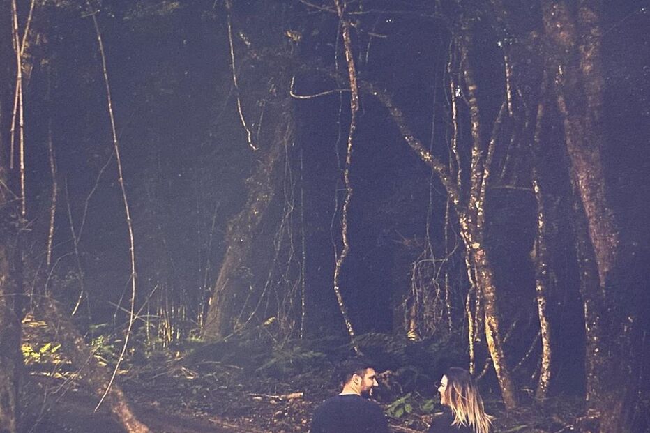 Katia Aveiro com o namorado