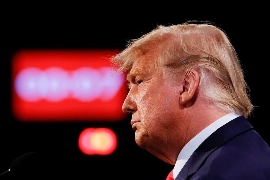 Donald Trump no debate eleitoral 