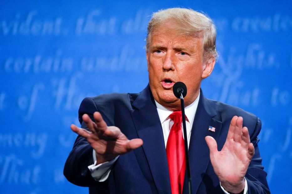 Donald Trump no debate eleitoral 