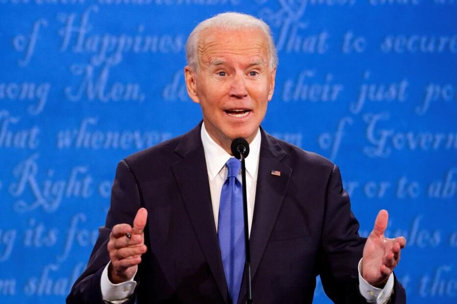 Joe Biden no debate eleitoral 