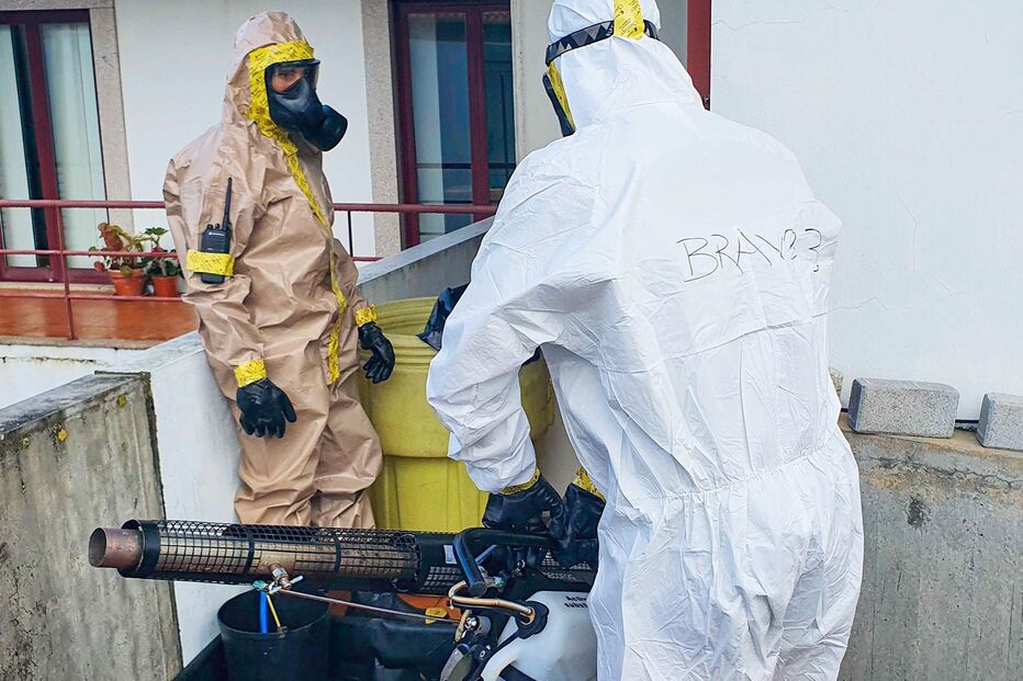 Exército Português inicia missão de descontaminação em Paços de Ferreira