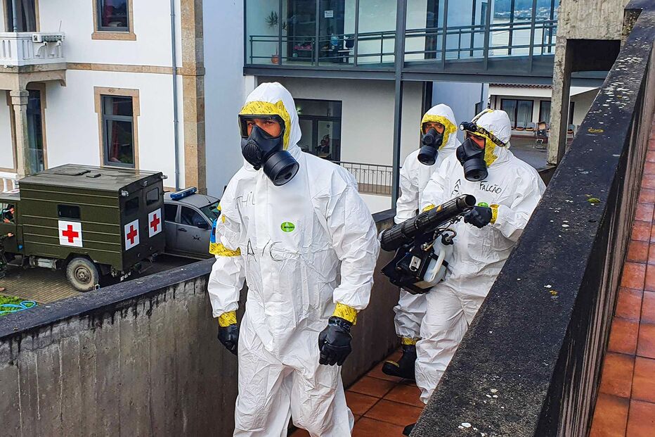 Exército Português inicia missão de descontaminação em Paços de Ferreira