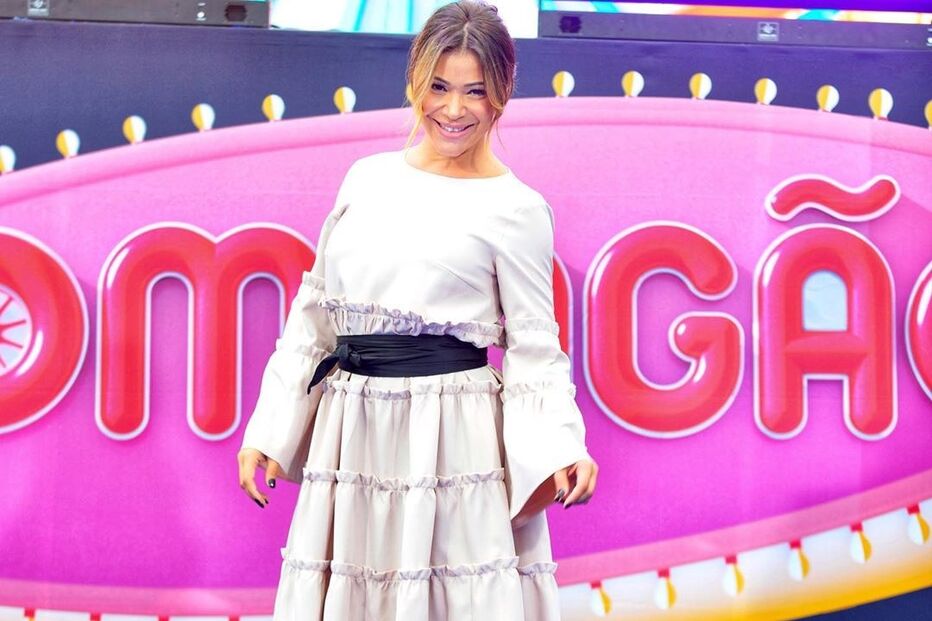 Raquel Tavares no programa 'Domingão'